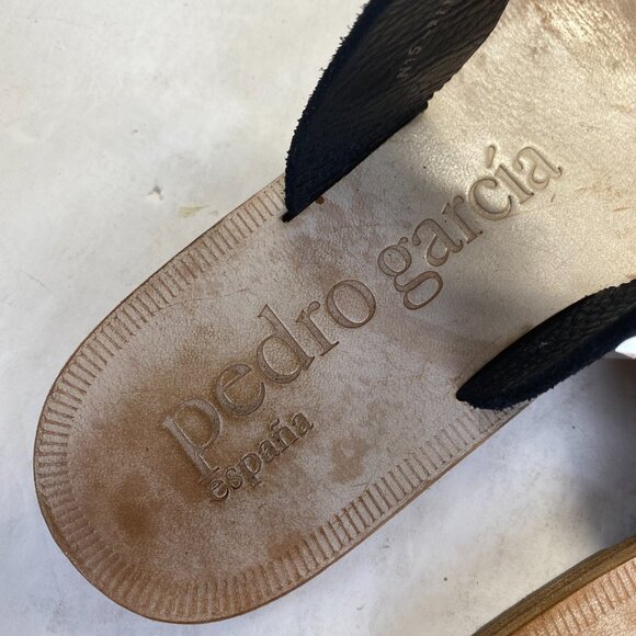 Pedro Garcia España,Xenia studded slide sandals size 39.5 US 9,Black  $450 - Picture 6 of 12